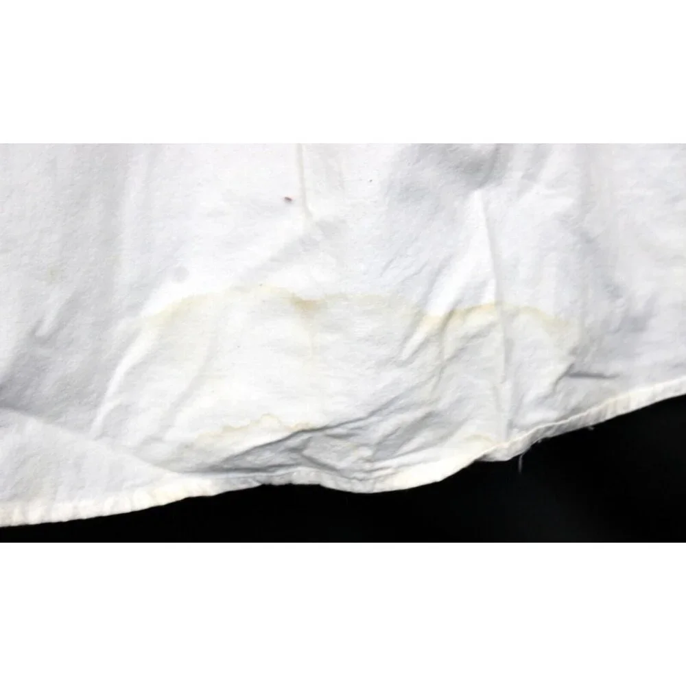 90s Diane St Thomas Hand Painted Shirt Koi Fish Silver Sparkle Splatter Paint - Picture 10 of 14